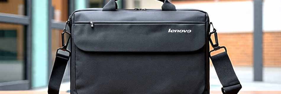 Lenovo Laptop Bag T210, Messenger Shoulder Bag for Laptop or Tablet, Sleek, Durable & Water-Repellent Fabric