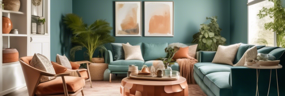 Create an image showcasing an array of stylish rooms, each painted in the top color trends for 2023. Highlight various spaces such as living rooms, kitchen